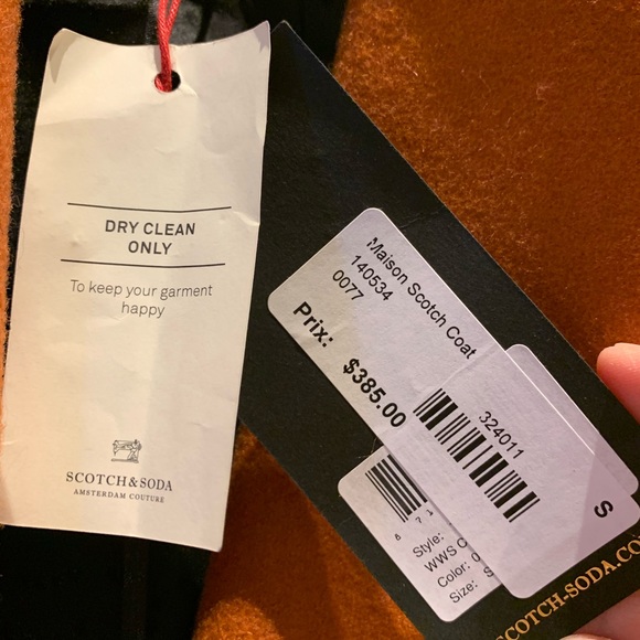 SCOTCH & SODA LONG DOUBLE BREASTED TAILORED COAT - Picture 4 of 5